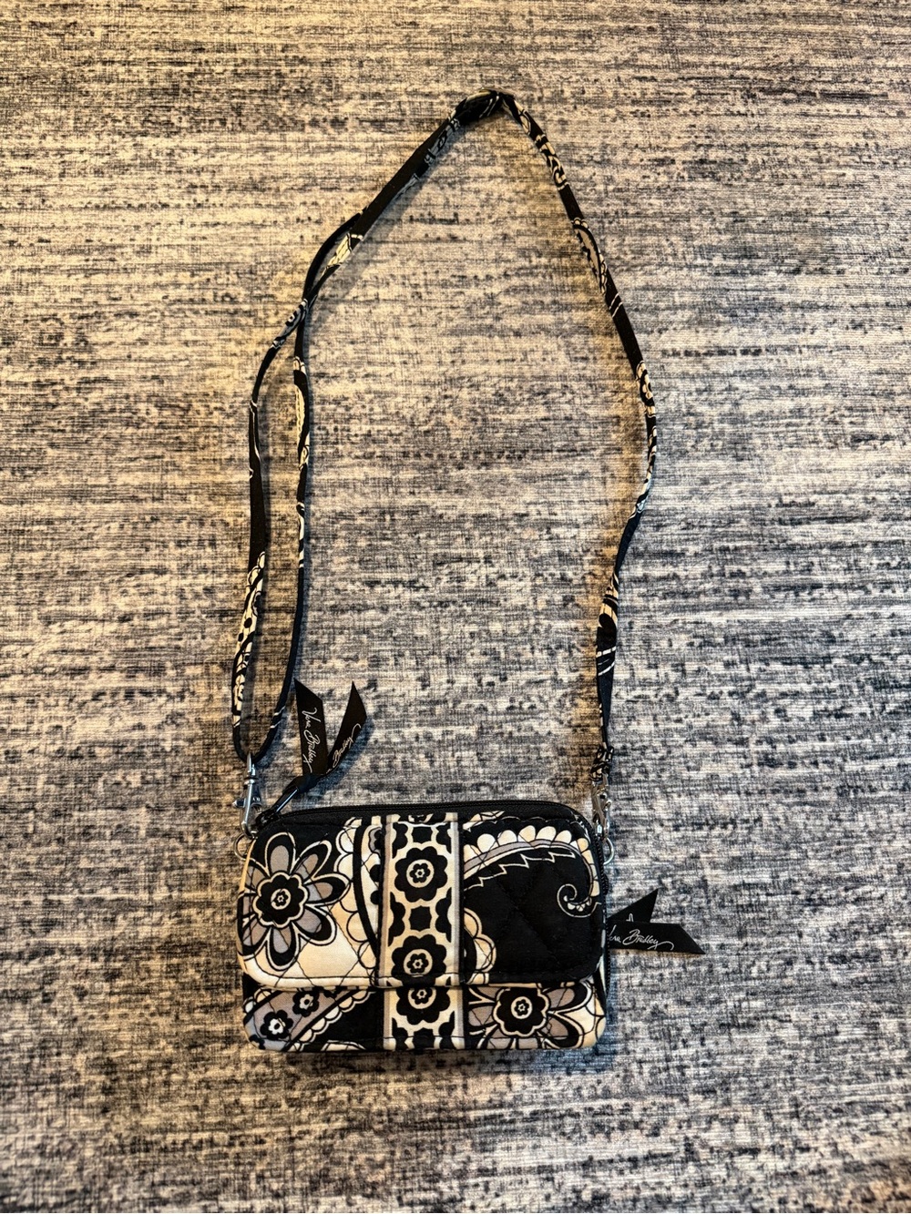 Black and White Floral Crossbody Bag - Vera Bradley